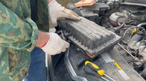 ЗАМЕНА ВОЗДУШНОГО ФИЛЬТРА///SKODA KODIAQ///ШКОДА КОДИАК///ШКОДА КОДИАК 1.4 ПЕРЕДНИЙ ПРИВОД