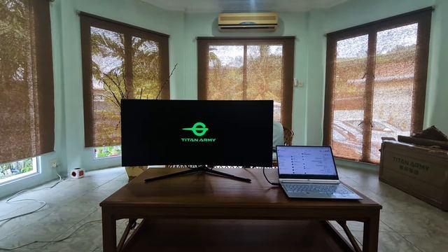 Unboxing the 34-inch Titan Army curved gaming monitor смотреть онлайн