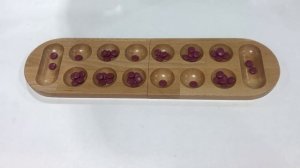 Настольная стратегическая игра Деревянная Мангала (Ahşap Mangala) Как играть?