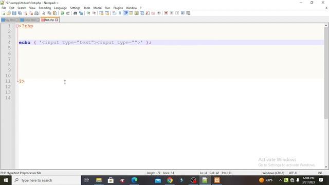 #PHP echo output смотреть онлайн