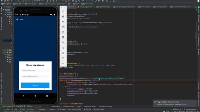Android application development. Registration screen on Kotlin + Backend смотреть онлайн
