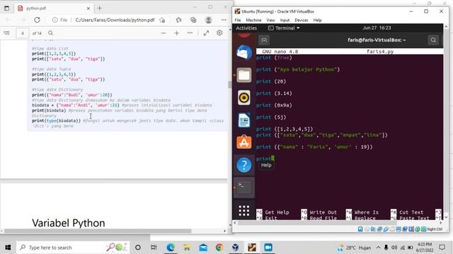 Tutorial Menjalankan Python Ubuntu Virtualbox!!! смотреть онлайн