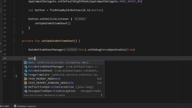RateBottomSheet for Google Play in Android Studio Tutorial (Android UI 2020) смотреть онлайн