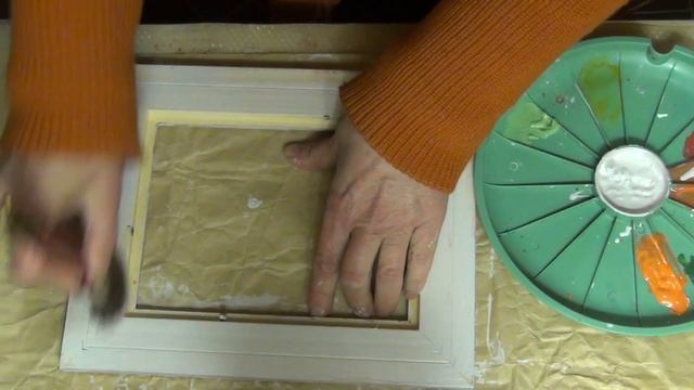 Простая техника старения дерева на рамке для картины. Часть 2 смотреть онлайн
