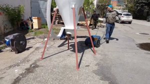 Дробилка для ПЭТ бутылок, ПВХ отходов, пластика - "Шмель" 7,5 кВт.