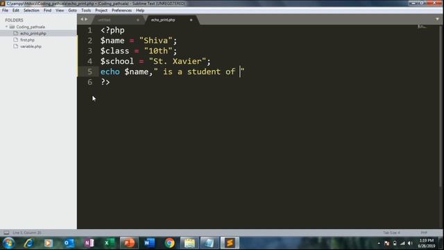 Difference between echo and Print in PHP | What is echo and Print Statement in PHP | Part-5 смотреть онлайн