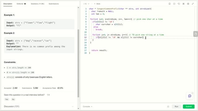 Leetcode - Longest Common Prefix | Tamil Programming | Learn from mistakes | Competitive Coding смотреть онлайн