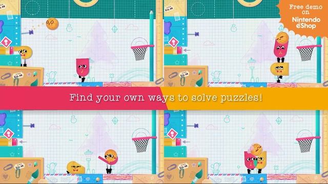 Snipperclips Plus: Cut it out together!  Overview Trailer Nintendo Switch