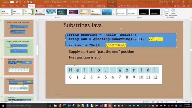 CSE1322S02L15 String Operations and Reference Parameter Explained for Java and C# смотреть онлайн