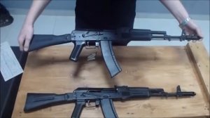 сравнение боевого ак 74м со страйкбольной репликой от LCT