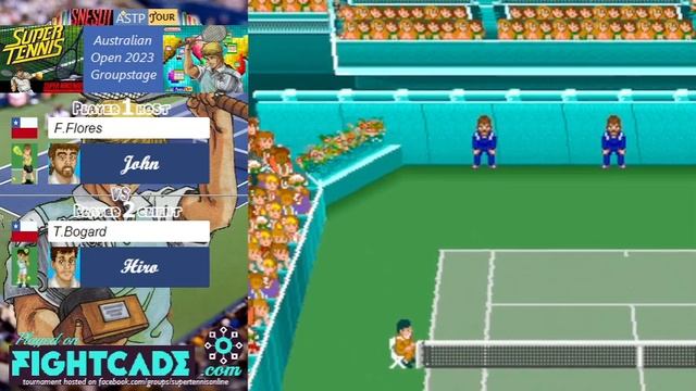 F.Flores vs Bogard - AOpen23 GS Red Group - Super Tennis SNES Online смотреть онлайн