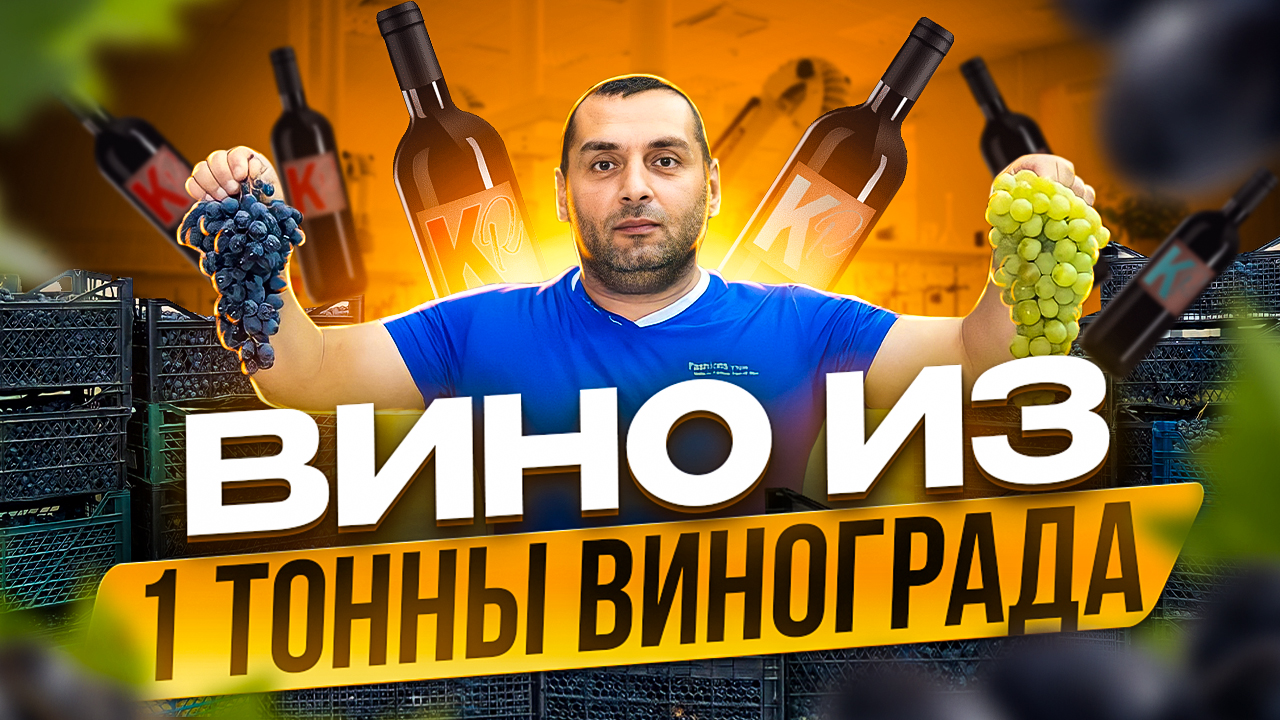 ВИНО из 1 тонны винограда (часть 1) смотреть онлайн