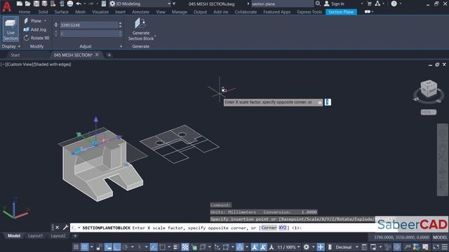 Section Plane Command in AutoCAD | Create 2D and 3D Sections Using AutoCAD смотреть онлайн