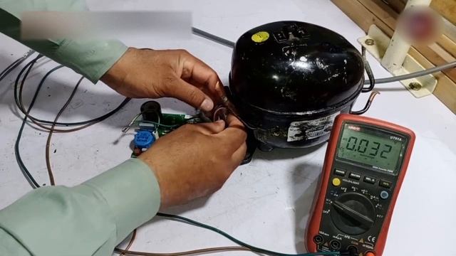 Inverter Refrigerator Compressor Direct Start & UVW Testing | Embraco Fridge Board