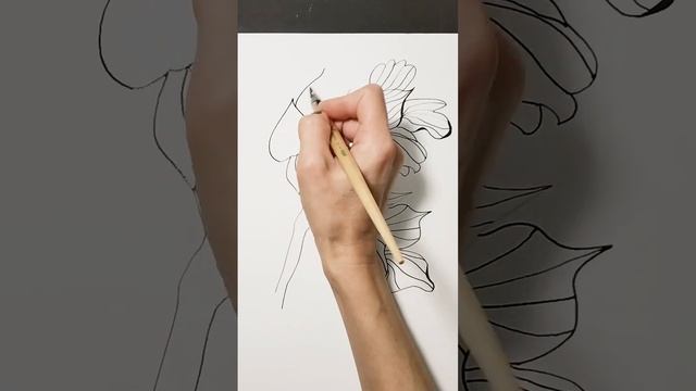 Как легко нарисовать цветы. Easy drawing of a orchid flowers.#speedpaint смотреть онлайн