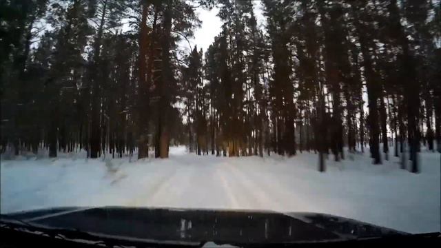 дорога через зимний лес смотреть онлайн
