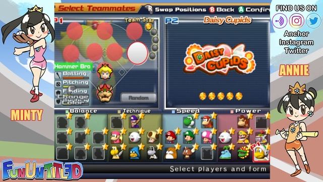 Mario Superstar Baseball - Striking out the Roses and Lillies and Cupids? - FunUntitled Let's Play смотреть онлайн