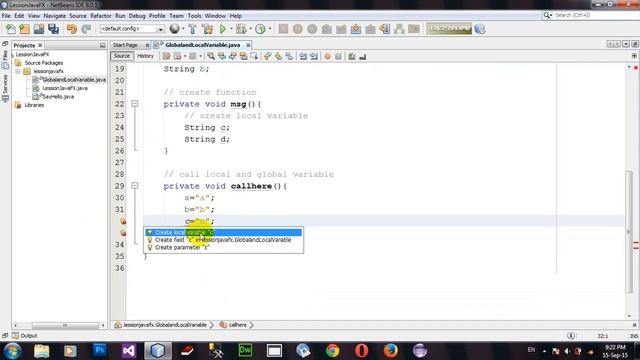 Difference Between Local and Global Variable in JavaFx Netbeans смотреть онлайн