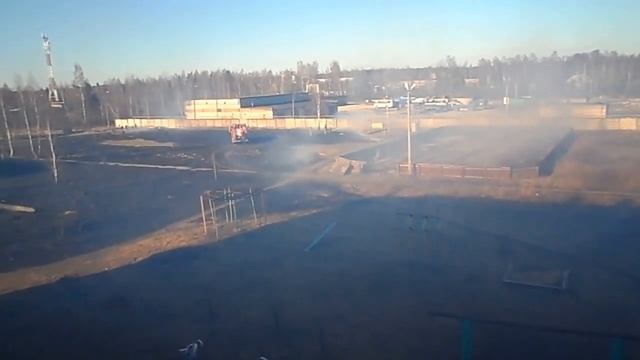 Пожар на стадионе Киров Калужской 28 03 14 смотреть онлайн