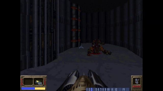 Eradicator (DOSBox) - F2 Power Substation - All Secrets No Commentary смотреть онлайн