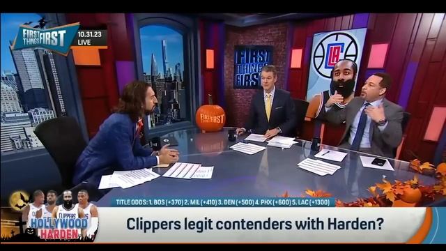 James Harden traded to Clippers, Updated Title Odds & Sixers better off? | NBA | FIRST THINGS FIRST смотреть онлайн