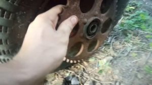 Муравей мотороллер ремонт своими руками.Изготовление колеса заднего.