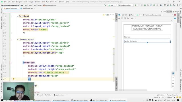 Kuliah Android - Kelas PAB SI5A dan SI5B : 7. Input Control смотреть онлайн