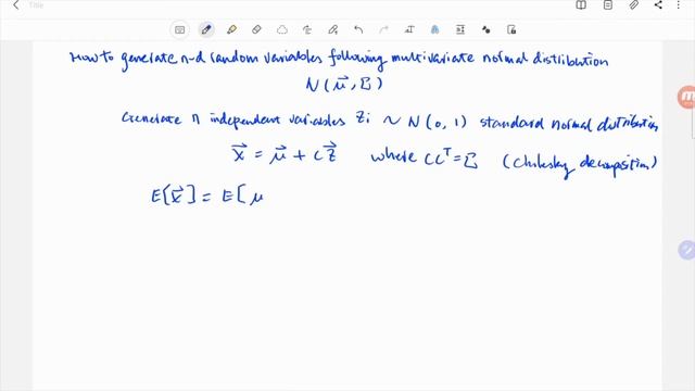 How to generate random variables following multivariate normal distribution смотреть онлайн