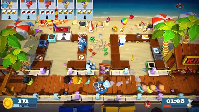 Overcooked! 2 Surf ‘n’ Turf Gameplay 60fps смотреть онлайн
