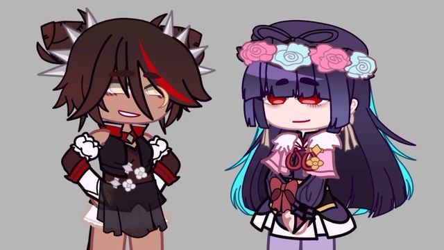 Some of my favorite genshin ships switch colors // Genshin Impact Gacha Club смотреть онлайн