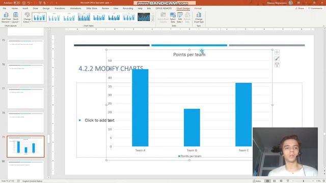#16 Inserting and Modifying Charts | MO-300 MOS PowerPoint Associate 2019 смотреть онлайн
