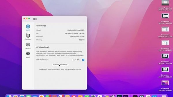 Mac OS Big Sur Vs Mac OS Monterey | Geekbench Test on Mac Book Air M1 chip