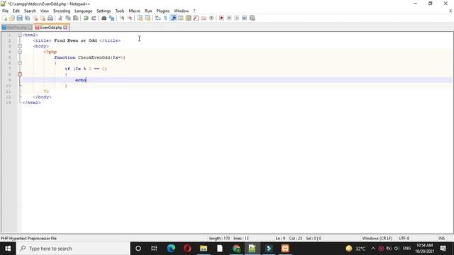 PHP Script to find odd Even Number IN PHP using Function смотреть онлайн