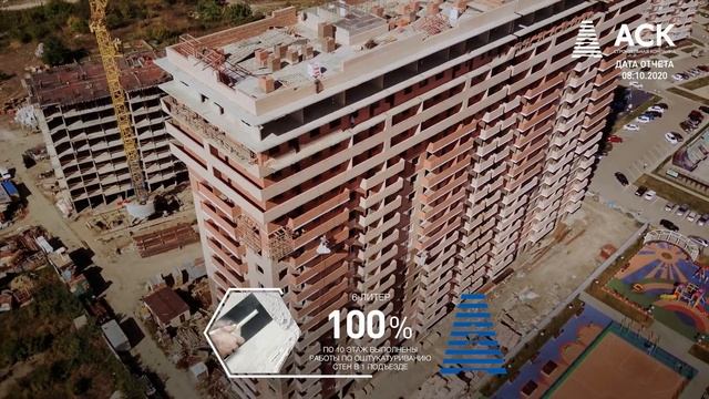 Новостройка от застройщика ➤ЖК Премьера в Краснодаре ➤видео отчет на октябрь 2020 ?АСК смотреть онлайн