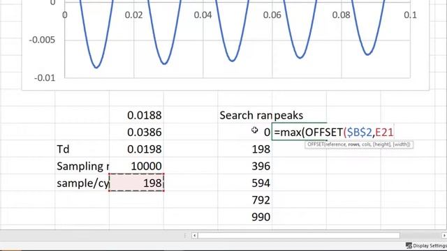 Find peaks of periodic data in Ms Excel смотреть онлайн