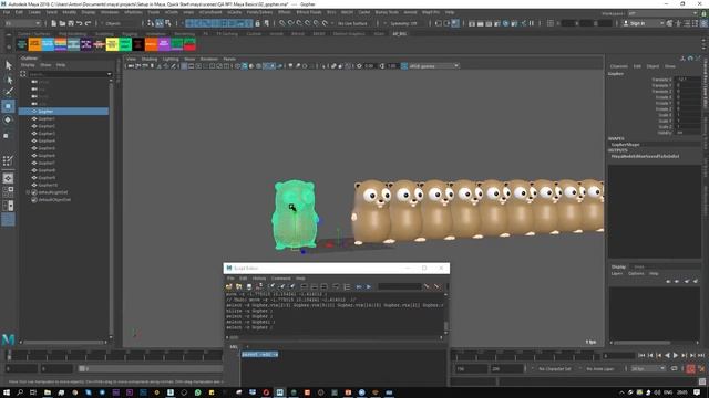 Риггинг в Maya. Transform и Shape нода. смотреть онлайн