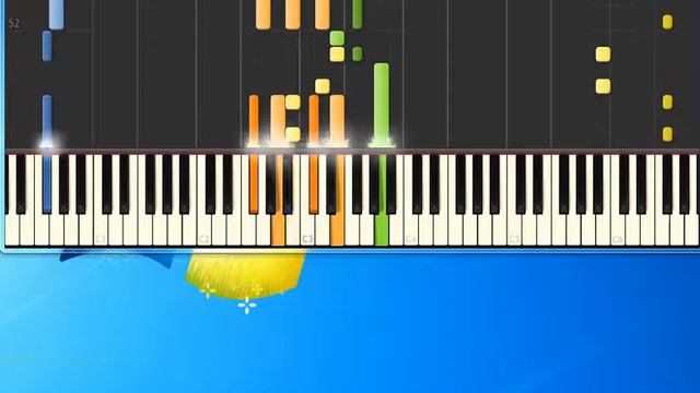 Roxette The Voice [Piano tutorial by Synthesia] смотреть онлайн