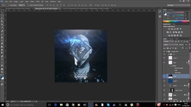 'Oxygen AVI' Photoshop Speedart смотреть онлайн