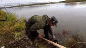 Как Поставить Перемёт при помощи Супер Блочка! Ловим Налима, река Чулым!