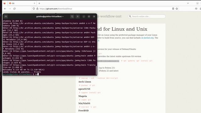 Desvendando Git e Github : Instalando o Git no Linux смотреть онлайн