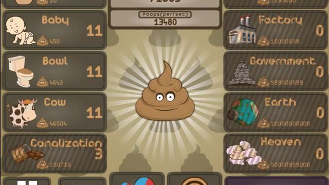 Весёлая игра Poop Clicer смотреть онлайн