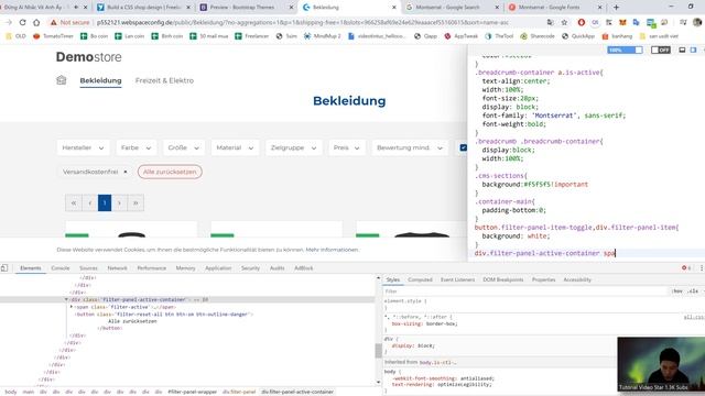 How To Live Editing Website CSS - Design Bootstrap Website смотреть онлайн