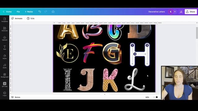 Canva Letter Graphics: Make Original Design With These Graphic Fonts смотреть онлайн