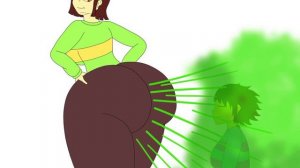 chara farts in frisk face