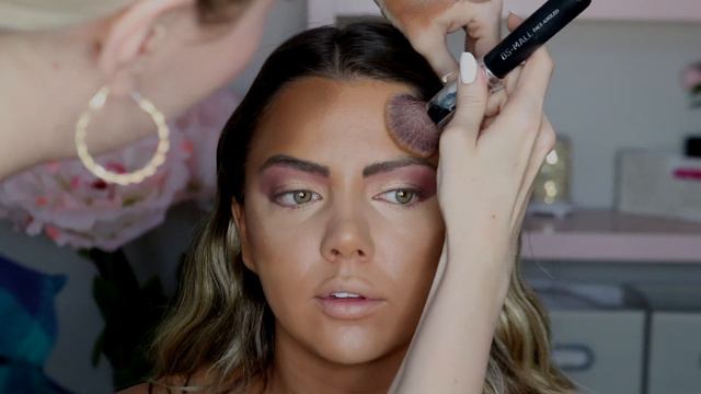 NATURAL BARBIE GLAM | Soft pinks and purples client makeup tutorial смотреть онлайн