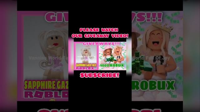 SAPPHIRE GAZE FACE+1000 ROBUX GIVEAWAYS * FULL VIDEO LINK IN DESCRIPTION* #shorts смотреть онлайн