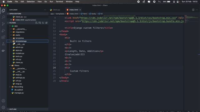Creating custom template tags and filters in django смотреть онлайн