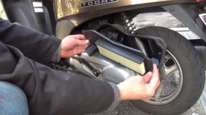 honda today [AF67] Battery, air element, engine oil change work |ホンダToday【AF67】のメンテナンス