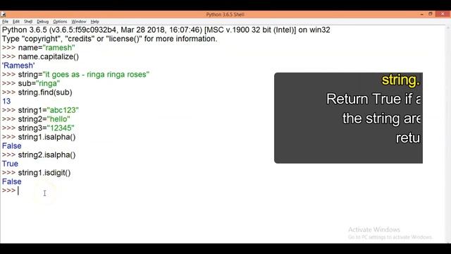 Built in Functions used in Strings | String Manipulation Part-3 смотреть онлайн