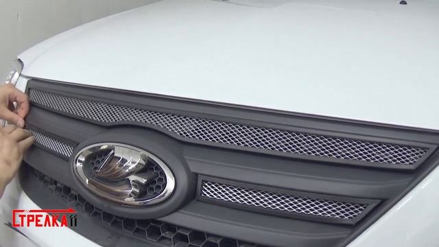 Защита радиатора LADA LARGUS I с 2012г.в. (Хром) - strelka11.ru смотреть онлайн